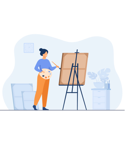 دوره آموزشی رنگ روغن و رنگ اکریلیک