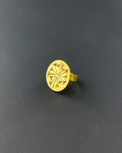 انگشتر برنجی طرح قاصدک