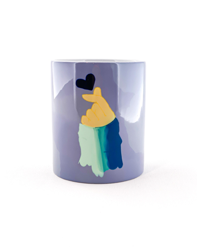 ماگ سرامیکی چاپی طرح انگشت قلبی