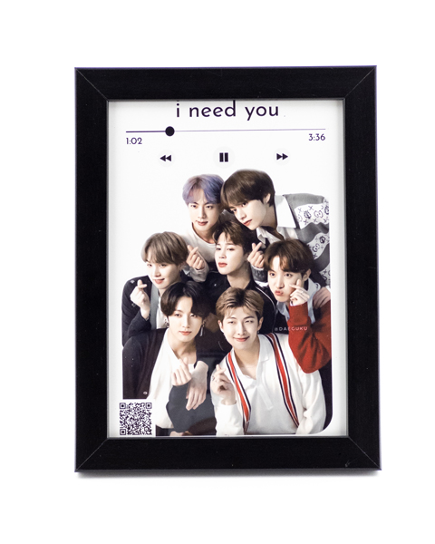 تابلوی فرکانس صوتی با آهنگ I Need You از BTS – هدیهای خاص برای آرمـیها