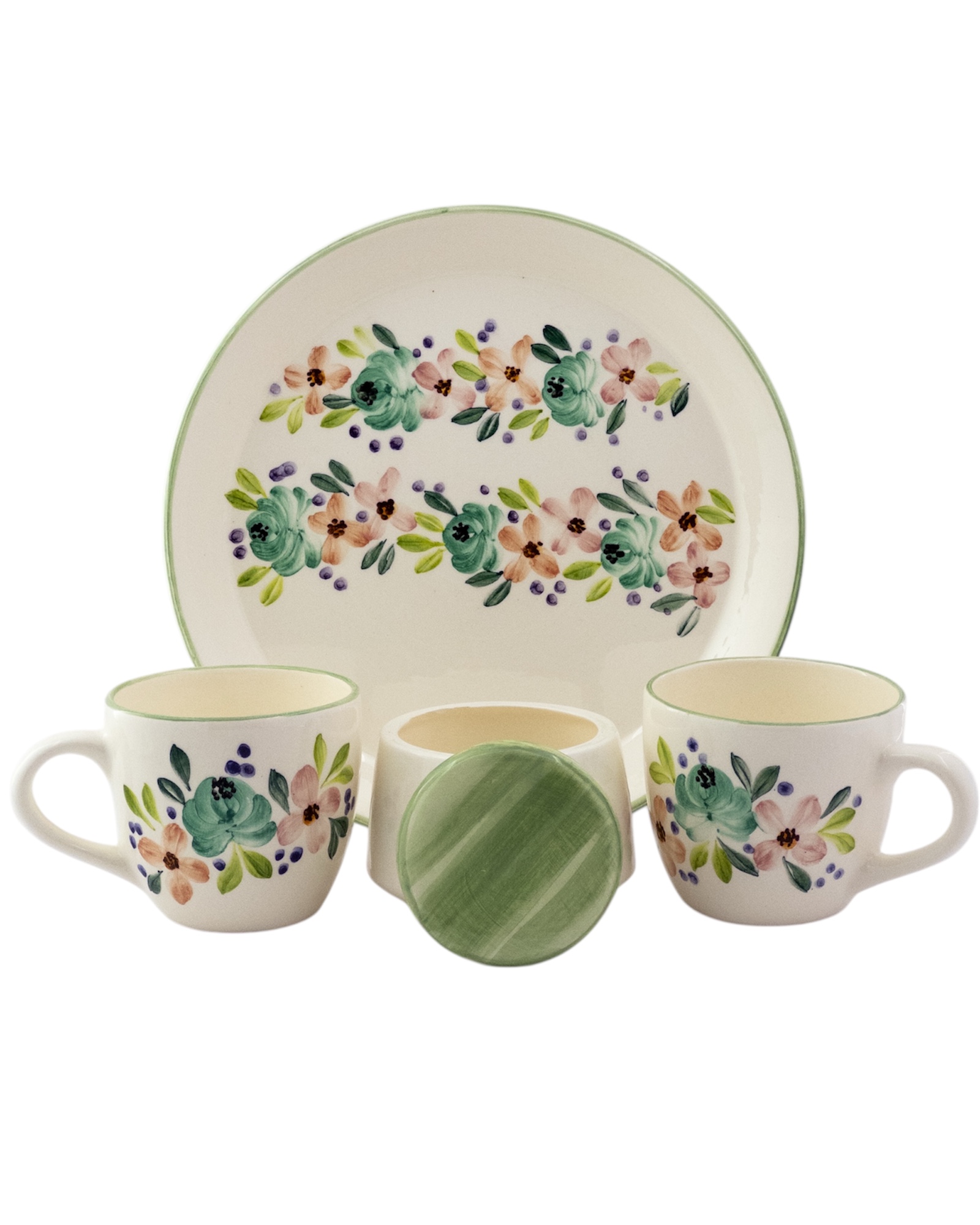 ست چای خوری همراه با قندان | سرامیکی دستساز