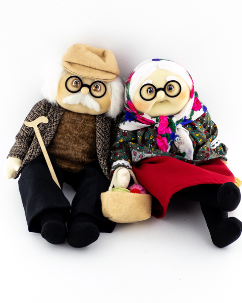 عروسک دستساز پیرمرد و پیرزن | هدیه خاص و دکوری زیبا