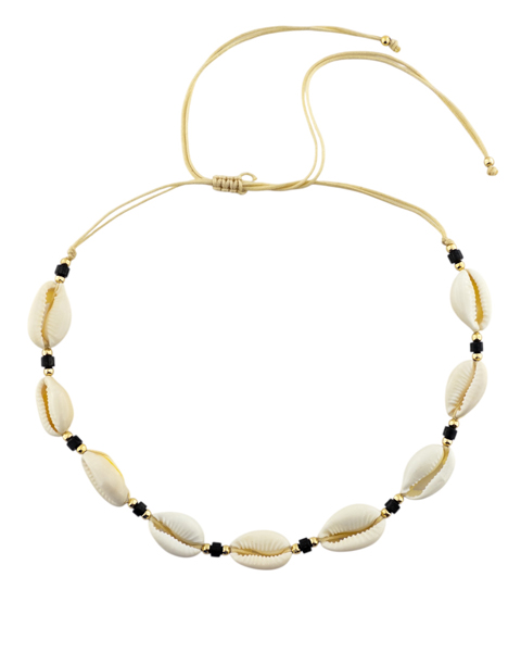 گردنبند طرح دریایی | دستساز با طرح صدف