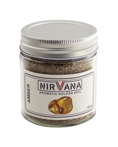 خاک معطر خوشبوکننده محیط با رایحه آمبر – قابل استفاده در اسانس‌سوز و زیرسیگاری