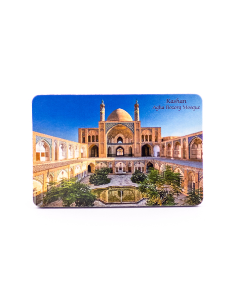 مگنت یخچالی با تصویر مسجد آقا بزرگ کاشان | سوغات فرهنگی و دکور معماری مذهبی ایرانی