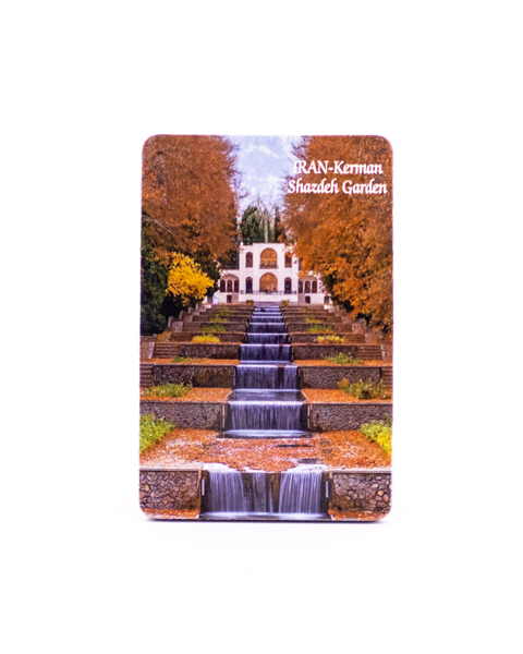 مگنت یخچالی با تصویر باغ شازده کرمان | سوغات فرهنگی و دکور طبیعت‌محور ایرانی
