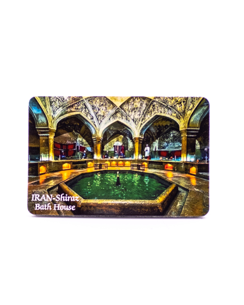 مگنت یخچالی طرح حمام وکیل شیراز | سوغات فرهنگی و دکور معماری سنتی ایرانی