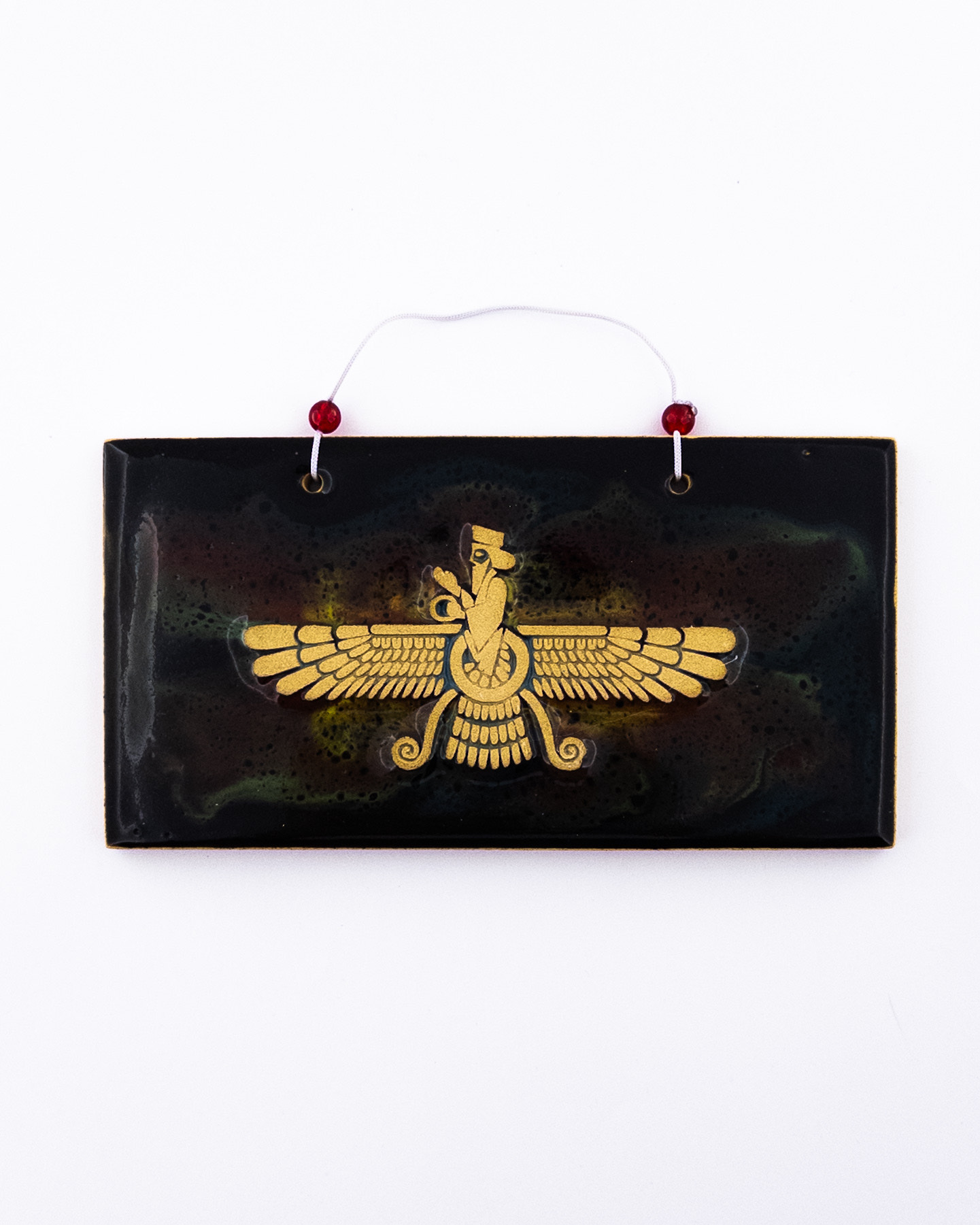 آویز خشتی تخت جمشید با نقوش هخامنشی – نماد شکوه ایران باستان برای دکور و هدیه‌ای فرهنگی