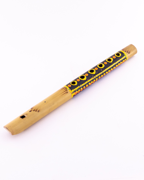 فلوت دستساز نپال | فلوت بامبویی طرح سنتی تزئینی و قابل نواختن