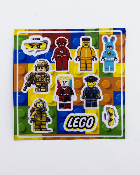 پک استیکر لگو – مجموعه برچسب شخصیت‌های مینی‌فیگور برای تزئین و کلکسیون