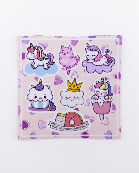 پک استیکر فانتزی تک‌شاخ – برچسب تزیینی رنگارنگ برای دفتر، لپ‌تاپ و هدیه