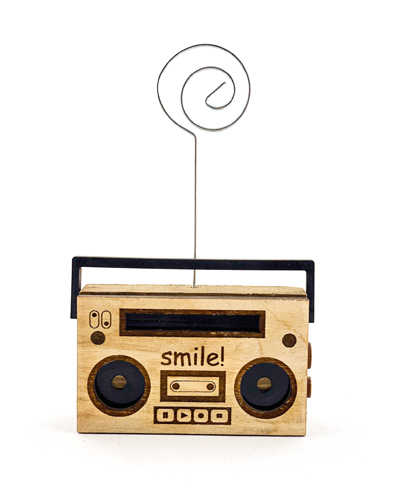 هولدر یادداشت طرح ضبط صوت با گیره فلزی – نگهدارنده‌ای شیک برای یادداشت‌های روزانه