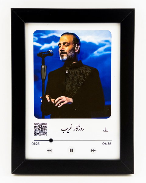 تابلو صوتی (فرکانس) با تصویر علیرضا قربانی و خوانش قطعه«روزگار غریب»