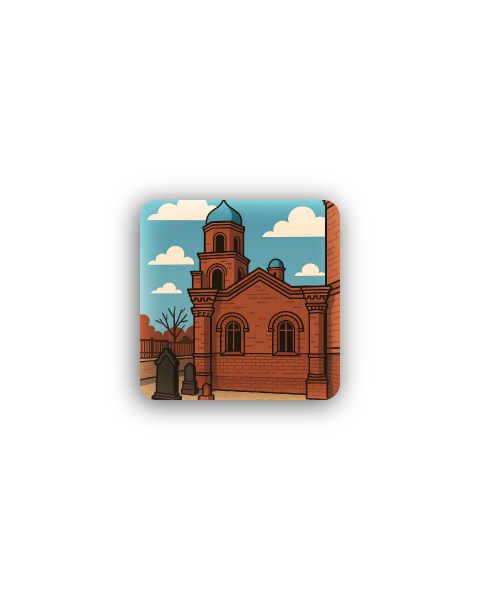 مگنت یخچالی طرح کلیسای کانتور قزوین