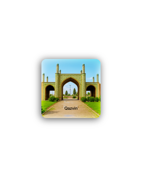 مگنت یخچالی طرح دروازه تهران قدیم قزوین