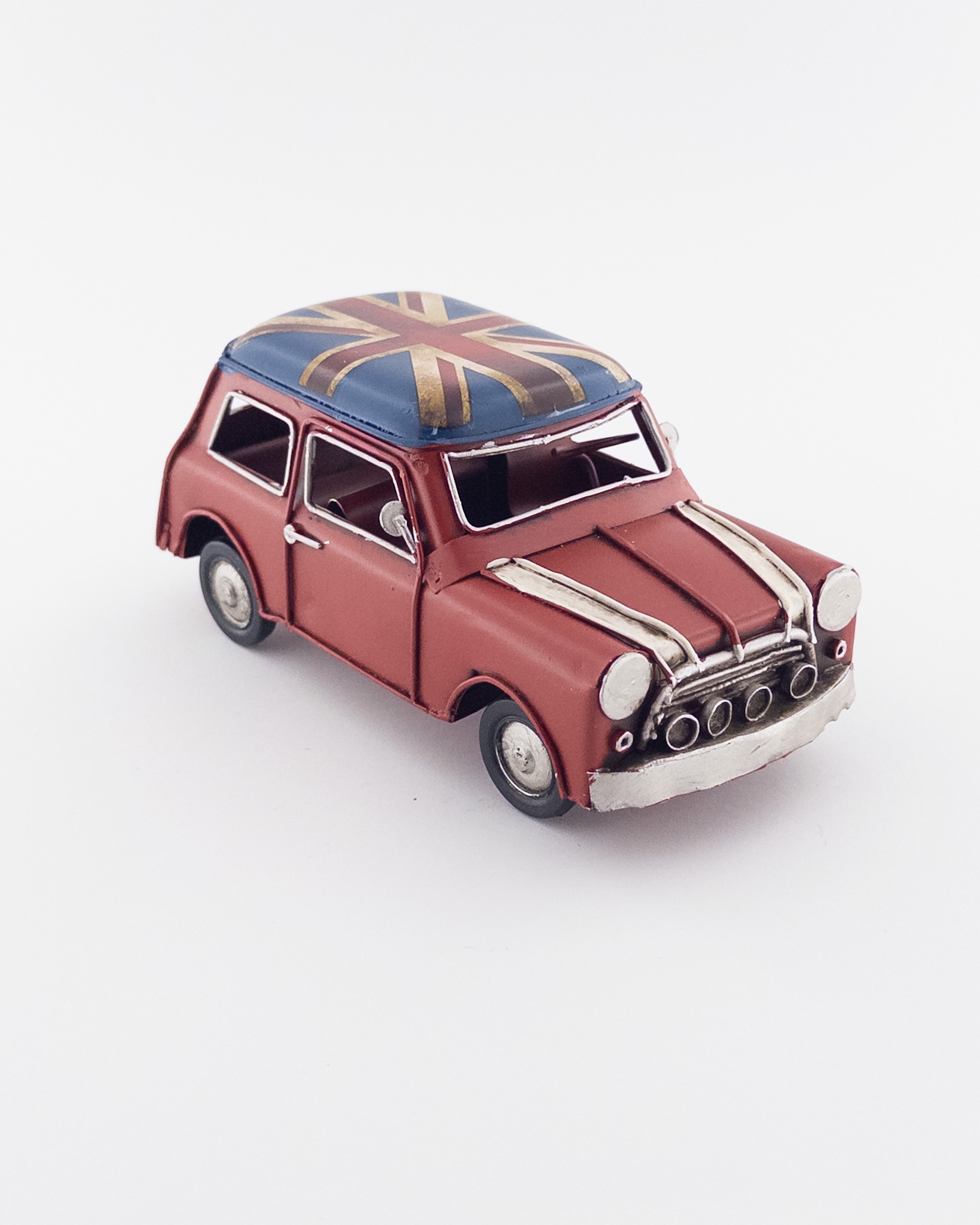 ماکت مینی ماینر قرمز فلزی دست‌ساز | مدل کلکسیونی کلاسیک