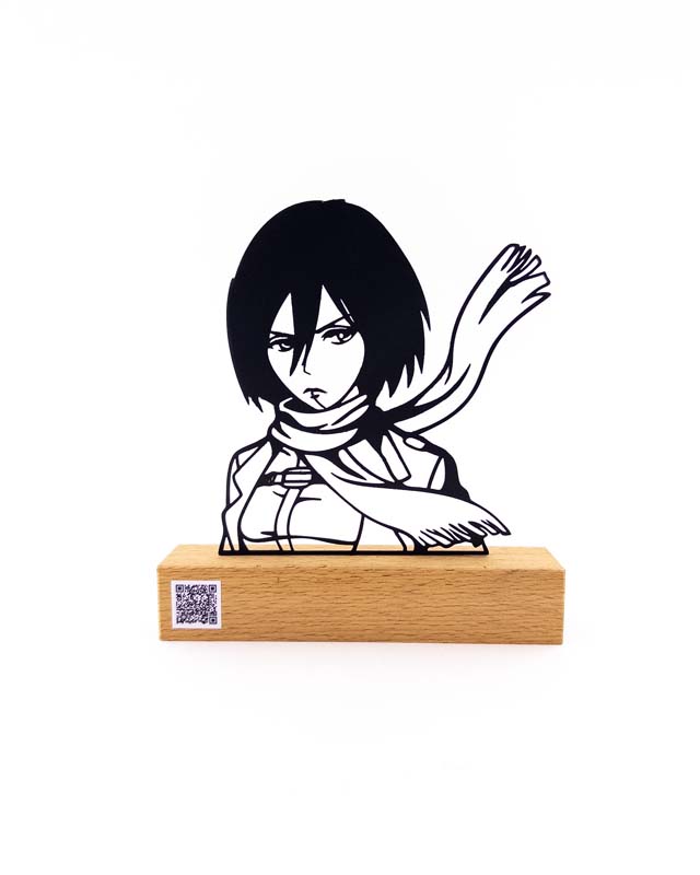 تندیس فلزی انیمه میکاسا آکرمن اتک آن تایتان Mikasa Ackerman